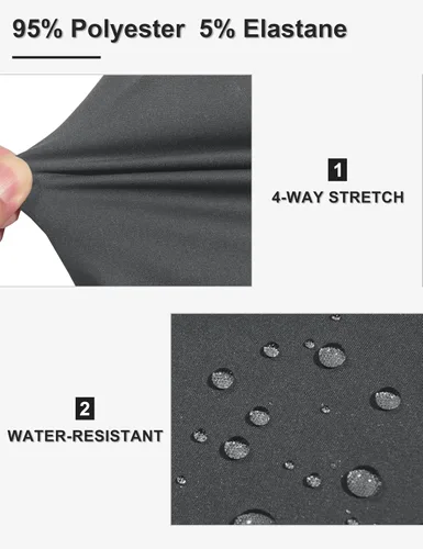 Vista 4 de Little Donkey Andy Chalecos ligeros Softshell para hombre, chaquetas de manga corta para golf, senderismo, correr