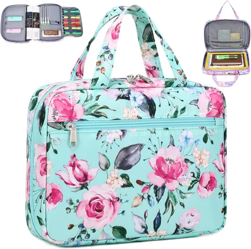 Vista 8 de Octsky Fundas para libros de la Biblia para hombre, funda protectora para la Biblia con bolsillo, verde militar