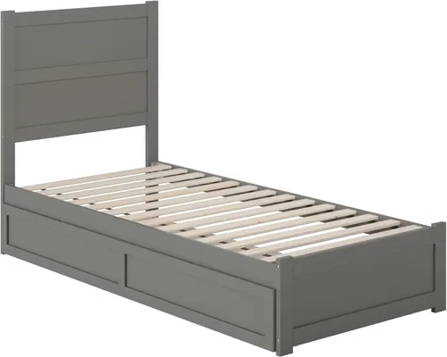 Vista 40 de AFI NoHo - Cama de plataforma de tamaño individual con estribo y cama corrediza individual en espresso