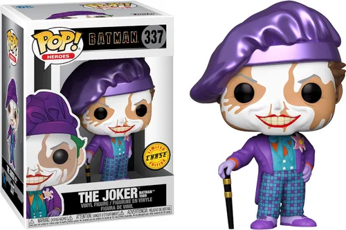 Vista 5 de The Joke r [Batm an 1989] (Chase): Funk o Pop! Heroes - Figura de vinilo con 1 protector gráfico compatible con 'ToysDiva' (337 - 47709 - B)