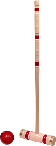 Vista 6 de Amish artesanía Deluxe 8 jugadores Croquet Juego, madera de arce