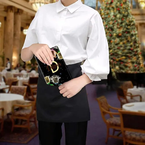 Vista 316 de Diseña Tus Propios Libros de Servicio con Nombre e Iniciales para Camareras, Dikoer Libro de Servicio de Camarero Personalizado con Nombre