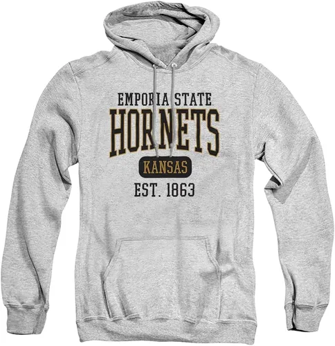 Vista 83 de LOGOVISION Colección de sudaderas con capucha unisex con diseño oficial de Collegiate Est. Date para hombres y mujeres