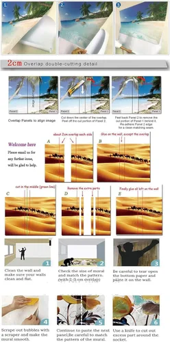 Vista 6 de Hermosa calcomanía de pared de cejas y labios, papel tapiz autoadhesivo de belleza, autoadhesivo, extraíble, grande, para decoración de pared