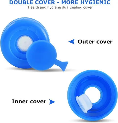 Vista 3 de Botella de agua de 5 litros – Botella de agua reutilizable – Dispensador de jarra de agua de gran capacidad, contenedor de almacenamiento de agua