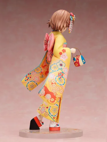 Vista 4 de FuRyu A Certain Scientific Railgun T: Mikoto Mikasa (Furisode Version) Figura de PVC a escala 1:7, multicolor, 8 pulgadas