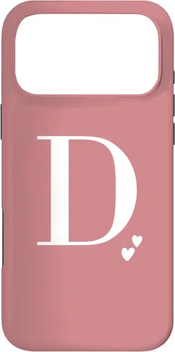 Vista 22 de Pink Personalized Initial Letter D Case for iPhone 16