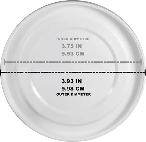 Vista 4 de Mian Tapas de plástico blancas para vidrio de trabajo Luminarc, paquete de 6