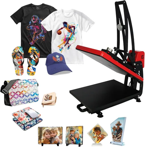 110 V 16 "x 20" camisetas abiertas automáticamente, máquina de prensa de calor de alta presión deslizante hacia afuera máquina de prensa de calor