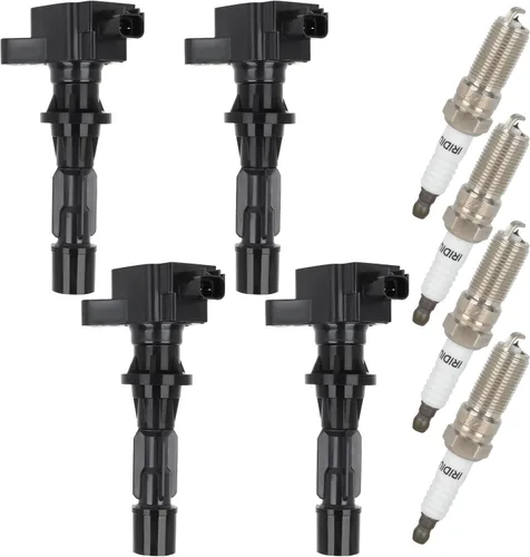Aintier Bobinas de bobina de encendido y bujías de iridio UF516 para Ford para Mercury Fusion Milan 2006 2007 2008 2009 2.3L L4