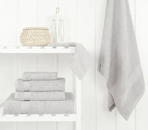 Vista 276 de Cotton Paradise 100% Cotton Turkish Washcloth Set for Bathroom, 4 Piece Soft Absorbent Small Hand Face Towels Wash Rags, Lilac
