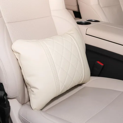 Almohadas de cuero napa, cojín de asiento de automóvil, almohada lumbar para Mercedes Benz Maybach Clase S, almohada de apoyo lumbar, accesorios