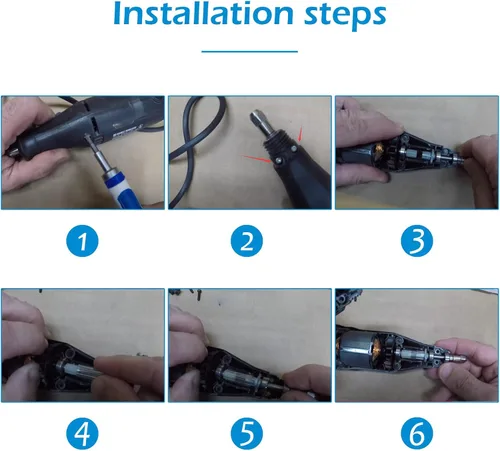 Vista 4 de Reemplazo 395 Rotary Multi Tool Acoplamiento Compatible con Dremel Parts 2615294309-4 Pack