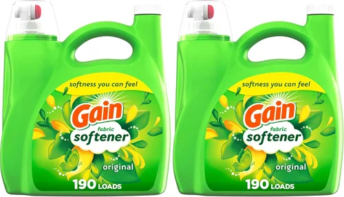 Vista 12 de Gain Suavizante líquido para ropa, aroma original, 35 fl oz líq., 48 lavados, Toque suave - suavidad que puedes sentir
