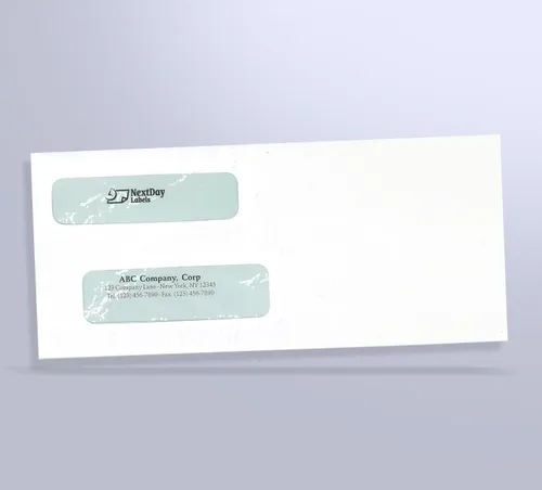 Vista 2 de NextDayLabels - Sobres de control de seguridad de doble ventana - Compatible con QuickBooks y otros cheques, caja de 500