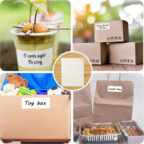 Vista 4 de Juego de 50 vasos de plástico transparente con tapas planas, vasos desechables de café helado de 16 onzas con pajitas y calcomanías, vasos