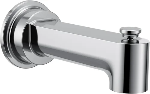 Moen Greenfield 4325 - Boquilla de bañera de baño cromada de 1/2 pulgada, ajuste deslizante
