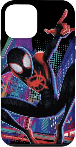 Vista 16 de Marvel Spider-Man Into The Spider-Verse Miles Morales City - Carcasa para iPhone 17
