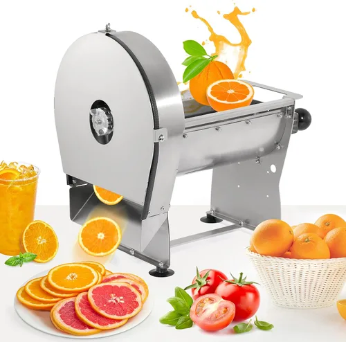 WICHEMI - Cortador de verduras eléctrico comercial Friut Cortador de limón