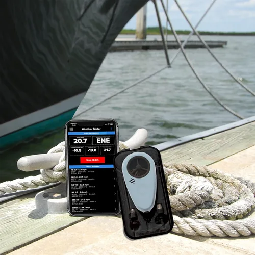 Vista 3 de WINDmeter- Un anemómetro inalámbrico de bolsillo que captura mediciones de viento altamente precisas. Captura y comparte velocidades y dirección