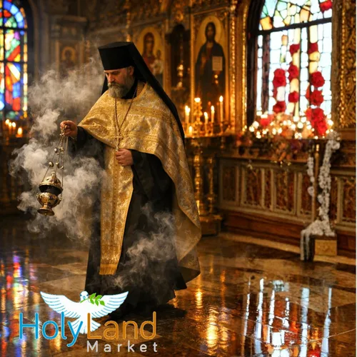 Vista 9 de Holy Land Market Jerusalem Incienso – para iglesia o uso personal, calidad premium del Monte Athos (negro, 1 oz)