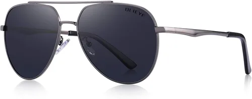 Gafas de sol polarizadas para hombre de OLIEYE con marco de metal y lentes HD