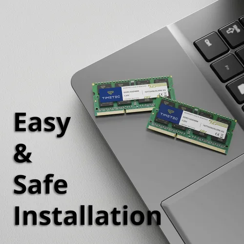 Vista 4 de Timetec 4GB DDR3L / DDR3 1600MHz PC3L-12800 / PC3-12800 Sin ECC Sin Búfer 1.35V / 1.5V CL11 2Rx8 Rango Dual 204 Pines SODIMM Portátil Notebook PC
