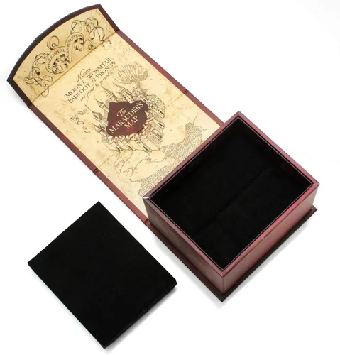 Vista 4 de Harry Potter y las Reliquias de la Muerte "Siempre" Barra de corbata con mensaje oculto, Metal