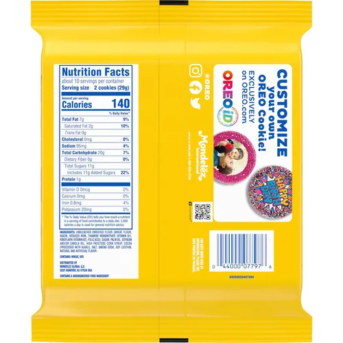 Vista 12 de OREO Galletas de sándwich de crema de galletas blancas y negras, edición limitada, 10.68 onzas