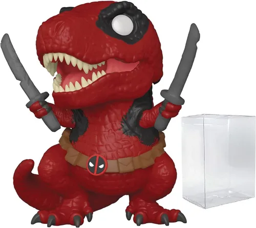 Vista 7 de Funko Deadpool 30th Anniversary POP! Dinopool #777 Figura de vinilo (paquete con funda protectora de caja compatible), multicolor, 3.75 pulgadas