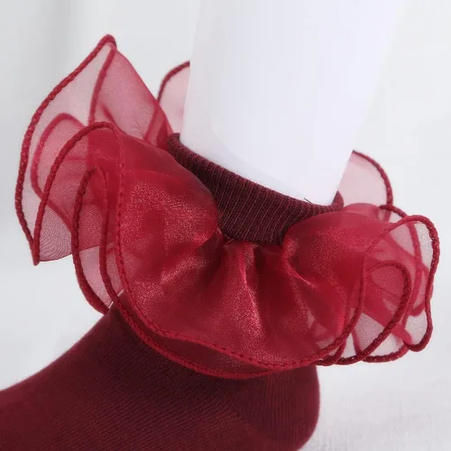 Vista 2 de Toptim Newborn Baby-girls Socks and Bow Infant Toddler Ankle Socks