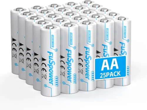 Vista 8 de Paquete de 10 pilas AA dobles A, 10 años de vida útil, 1.5 V, LR6, pilas alcalinas AA para reloj, mandos a distancia, linternas y dispositivos
