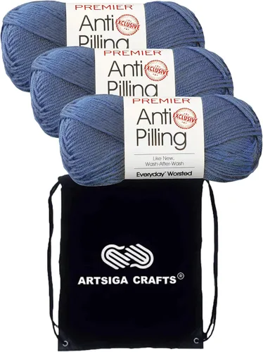 Vista 25 de Premier Yarns Antibolitas para todos los días Blancanieves 100-1 Dn100-1-Snow-White