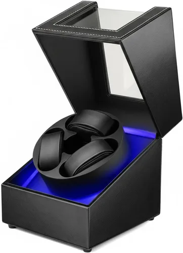 Anyasun 3 Watch Winder for Automatic Watch,Japanese Quiet Motor Negro