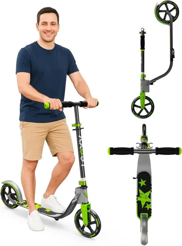 Vista 14 de Adult Scooter with Big Wheels Adjustable Height, Foldable Aluminum Frame Smooth Ride for Urban Commuting and Outdoor Fun Suitable for Teens