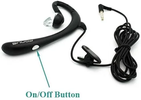 Vista 4 de Auriculares mono con cable con micrófono compatible con Motorola Moto Z4, auriculares de 0.138 in con micrófono manos libres para Moto Z4