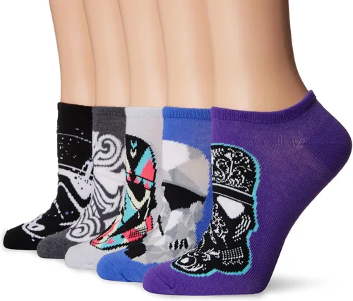 STAR WARS womens Classic 5 Pack No Show Ankle Socks