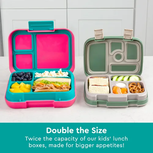 Vista 5 de Bentgo® Pop - Lonchera estilo bento a prueba de fugas con divisor extraíble para 3-4 compartimentos, perfecta para niños de 8 años en adelante, apta