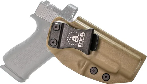 Vista 34 de CYA Supply Co. Funda para llevar armas dentro del cinturón, Base Optics Ready (Flat Dark Earth) Portador Oculto en la Pretina, IWB, Compañía