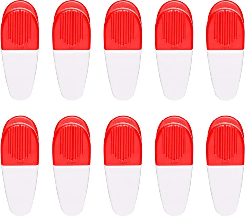 Vista 17 de 100 soportes magnéticos para notas adhesivas - Texto personalizable, Logo - Clip grande, Plástico - Transparente