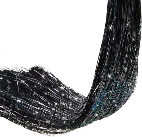 Vista 10 de WILLBOND 5000 hebras doradas de oropel de carámbano de Navidad para decoración de árbol de Navidad, cortina de flecos de papel metálico de 18