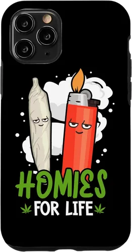 Vista 29 de Homies for Life Marijuana Weed Cannabis 420 - Carcasa para iPhone 17