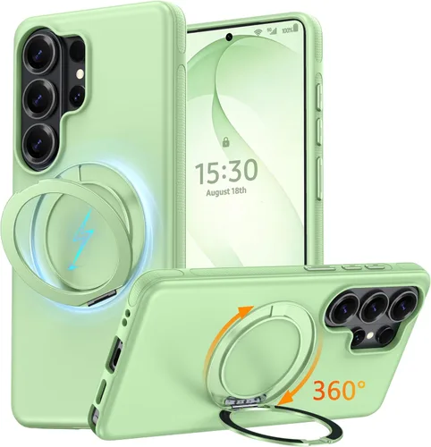 Vista 13 de Oterkin Funda transparente para Galaxy S23, antiamarilleo, protección militar de 10 pies, 2 protectores de pantalla de vidrio templado, 4 bolsas