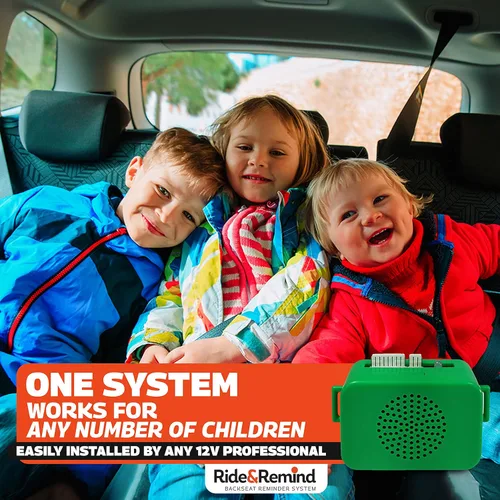 Vista 2 de Alarma de coche – Sistema de recordatorio de asiento trasero – Alarma recordatorio de asiento de coche de bebé – Perfecto para niños y mascotas