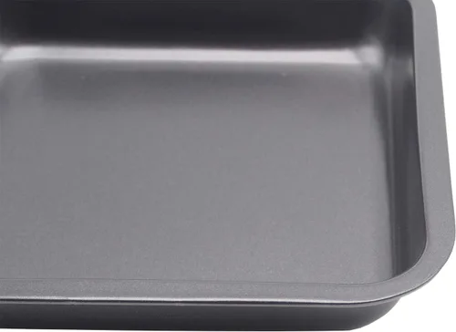 Vista 5 de 2 mini moldes para hornear de 8 x 8 pulgadas (interior de 7.5 x 7.5 pulgadas), molde cuadrado para tartas, pan, antiadherente, acero al carbono