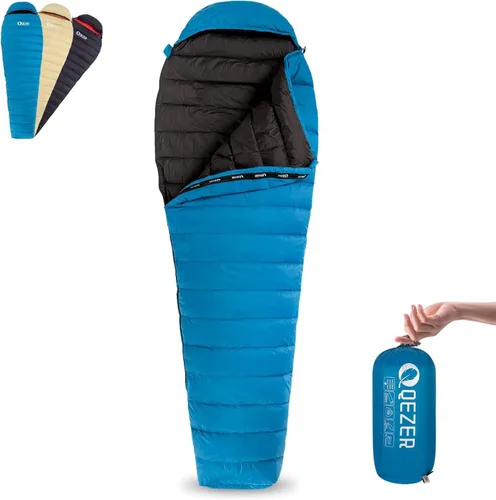 Vista 11 de Ultralight Down Sleeping Bag for Adults with 600 Fill Power, Compact All Seasons Sleeping Bag for Backpacking, Hiking and Camping