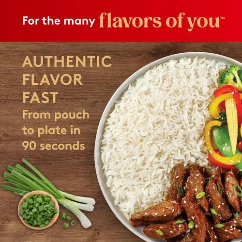 Vista 6 de Royal Authentic Thai Hom Mali Jasmine Rice – Guarnición de arroz para microondas – Arroz blanco listo para calentar – Bolsa para microondas de 8.5