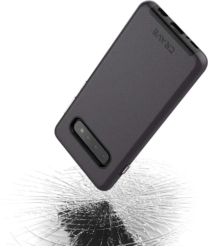 Vista 4 de Crave Dual Guard Para Samsung Galaxy S10 Caso, Protección A Prueba De Golpes Funda De Doble Capa Para Samsung Galaxy S10 - Negro
