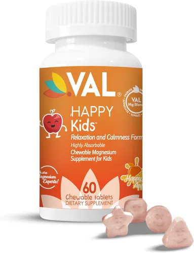 VAL Magnesio para Niños | Magnesio de Alta Absorción para Calma, Relajación y Concentración | Glicinato de Mg, Citrato y Taurato | con Vitamina B6,