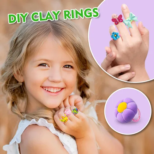 Vista 4 de ESSENSON Kit de arcilla seca al aire, 66 colores para modelar arcilla mágica, fabricación de joyas, proyectos escolares, regalos de fiesta ideal